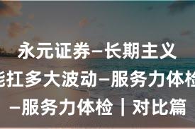 永元证券—长期主义—风控能扛多大波动—服务力体检｜对比篇